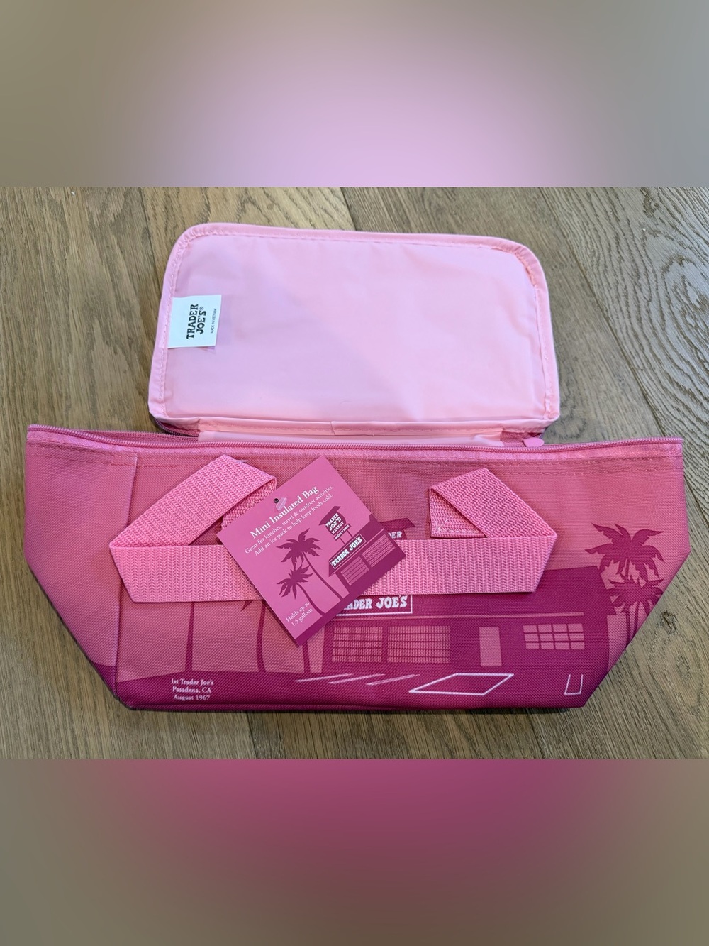 Trader Joe’s Pink Mini Insulated Tote Bag